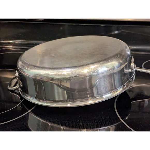 All-Clad Stainless Steel 11" Saute Pan Skillet Heavy Duty Cookware - Picture 9 of 14